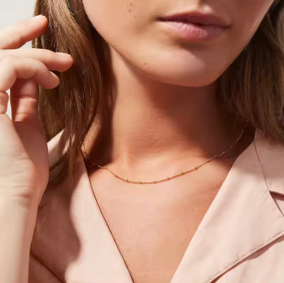 Gold Beaded Necklace