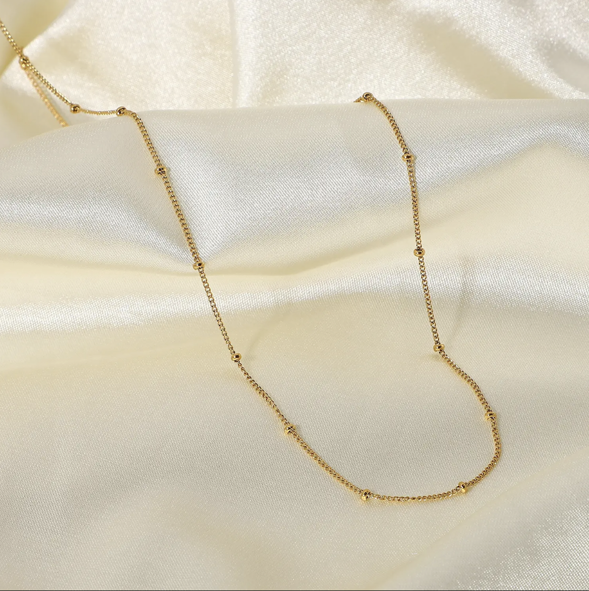 Gold Beaded Necklace